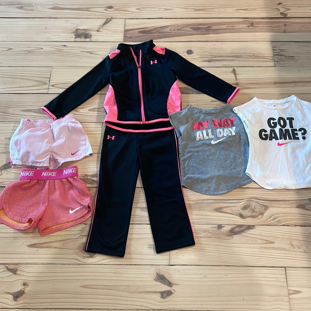 3T girls Nike and under armour lot